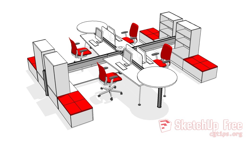 469office Furniture Sketchup Sketchup 3d Model Free Download