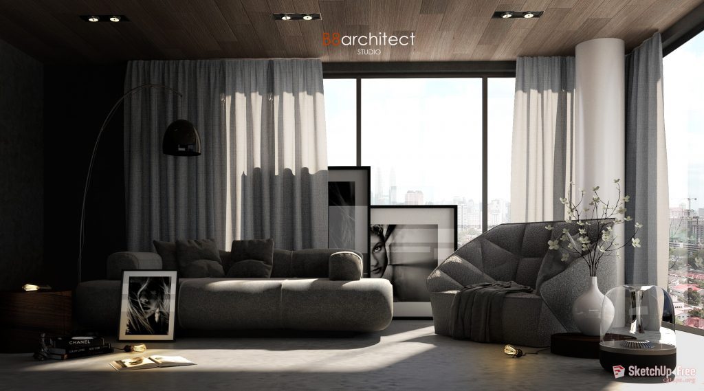 746 Interior Scene 1 By B8architect Sketchup Model Free ...