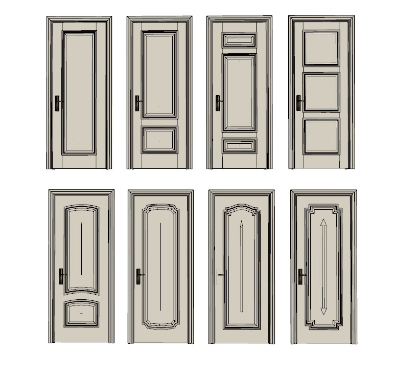 6098 Doors Sketchup Model Free Download