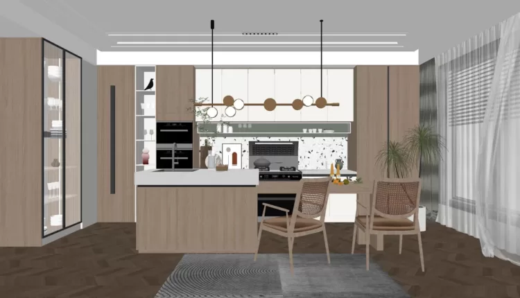 6119 Interior Scene Sketchup Model Free Download (2)