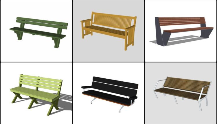 6383. Download Free Sketchup Bench Models - Sketchup Models For Free ...