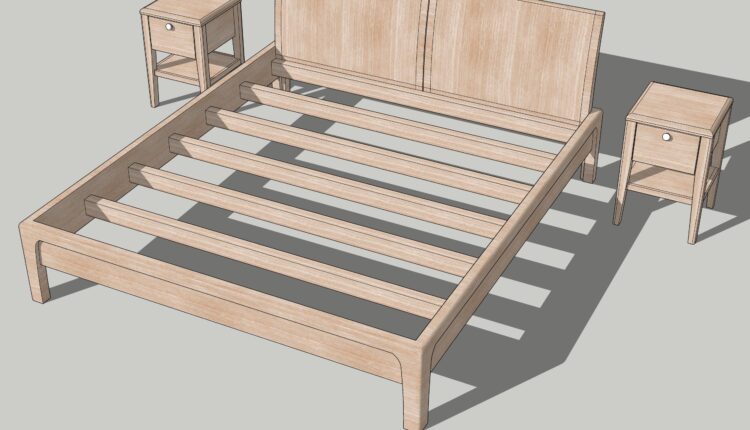 Nhatay Combo Bed Normal 120, How To Build A Wooden Full Bed Frame In Sketchup