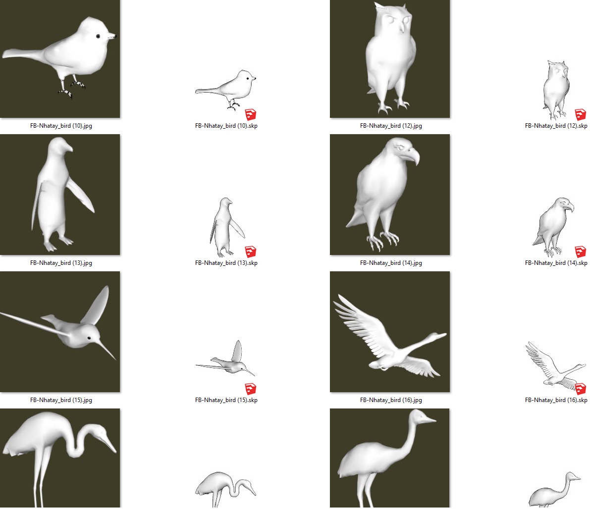 5817. Free Sketchup Animals Model Download (4) - Sketchup Models For Free  Download