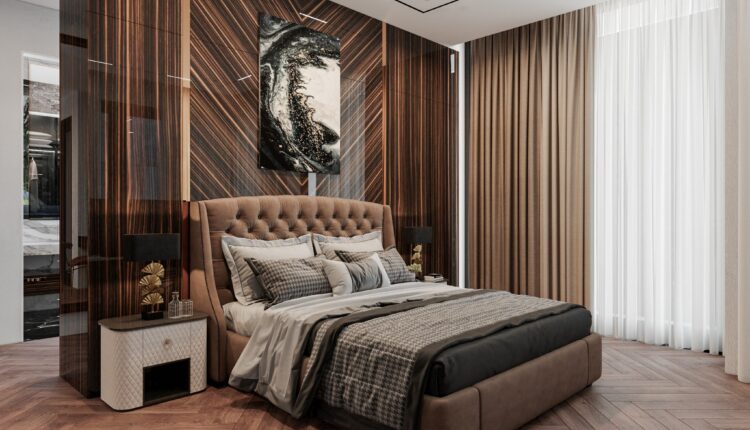 7557. Free Sketchup Master Bedroom Interior Model Download by Chinh Nguyen