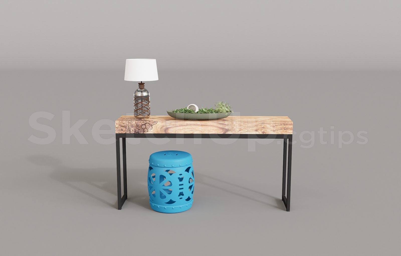 Console Block Skp 7564. Free Sketchup Console Table Model Download