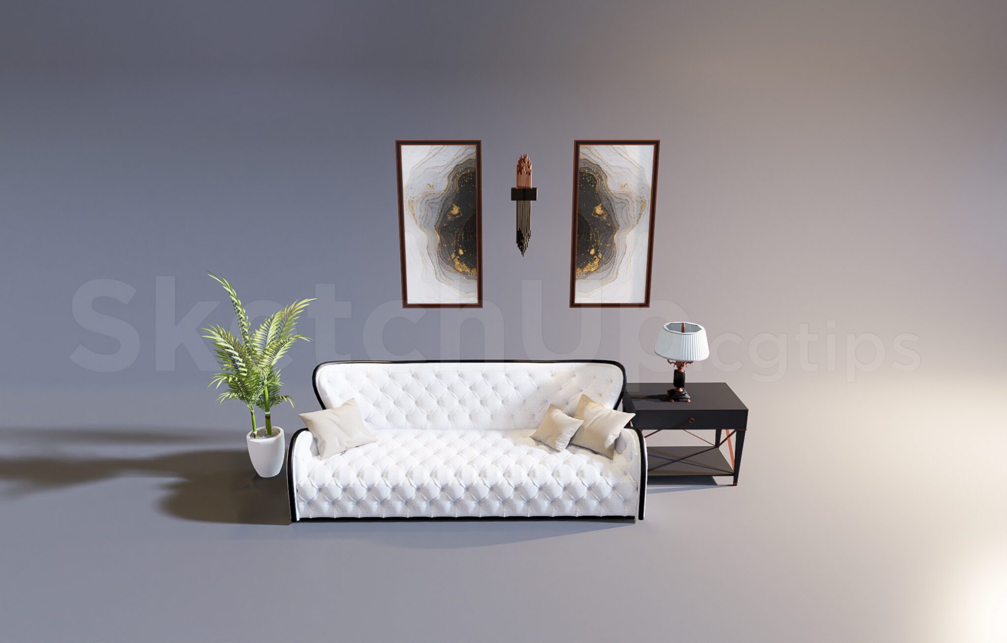 7704. Free Sketchup Sofa Model Download