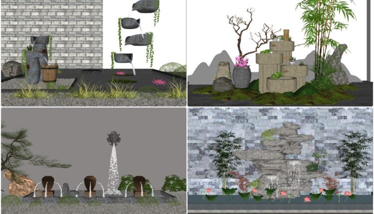 6529. Free Sketchup Garden Landscape Models Download - Sketchup Models ...