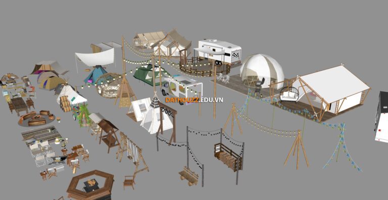 6572. Free Sketchup Camping Models Download