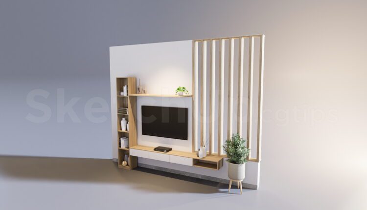 8317. Free Sketchup TV Cabinet Model Download - Sketchup Models For ...