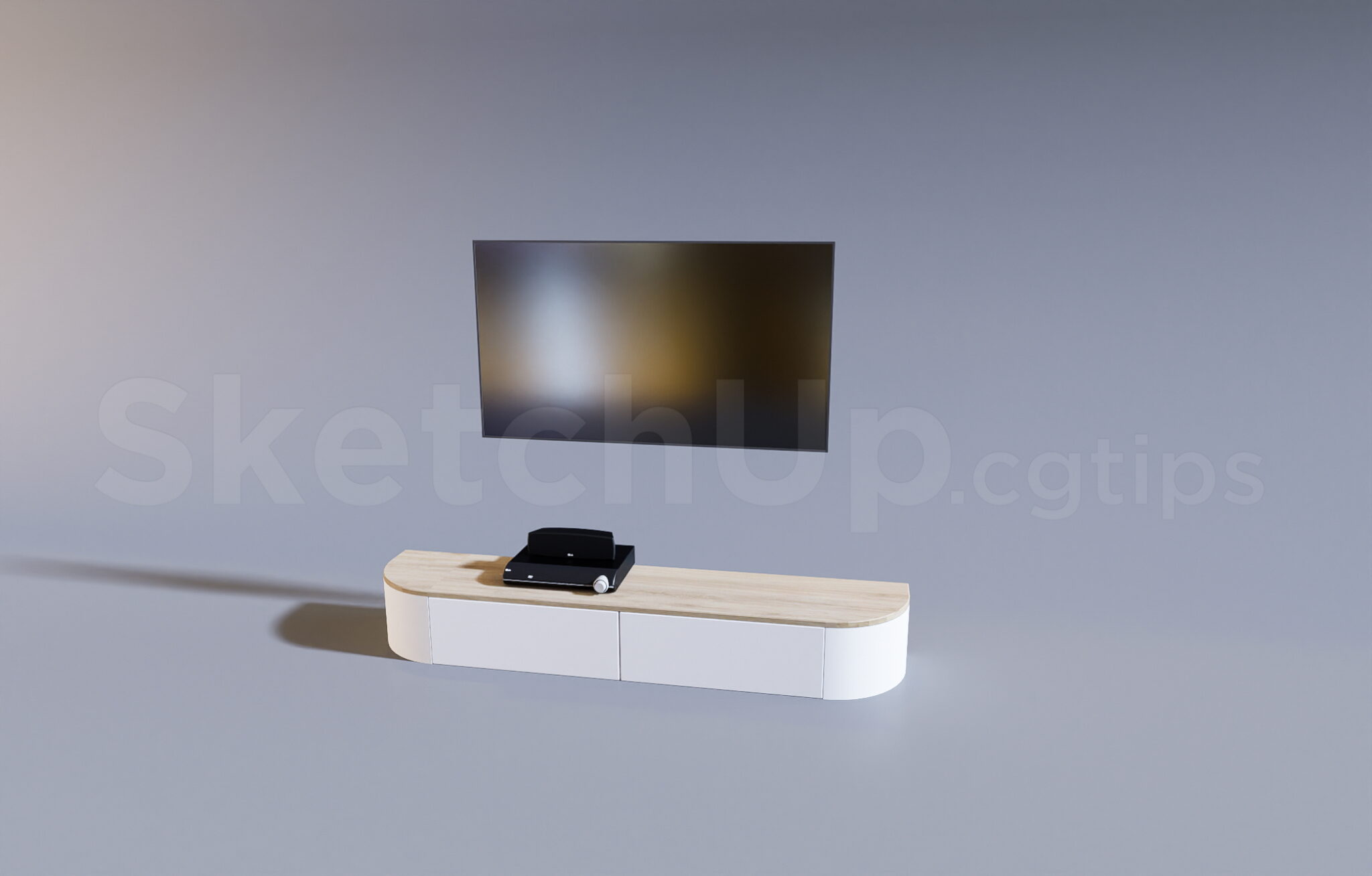 8509. Free Sketchup TV Cabinet Model Download