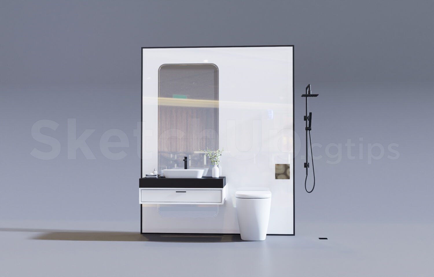 Free Sketchup Bathroom Model Download