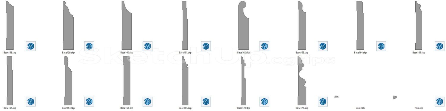 6799. Free Sketchup Cornices And Molding Models Download