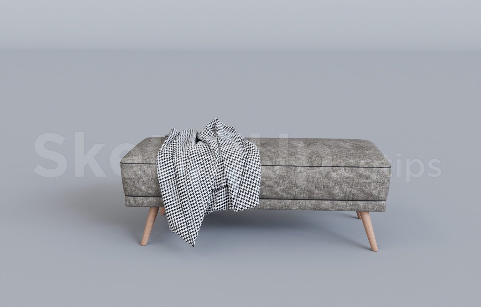 9576. Free Sketchup Bench Model Download