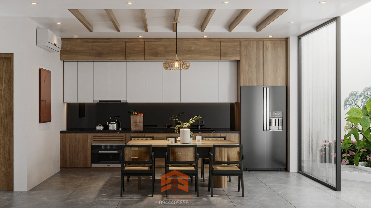 10314. Free Sketchup Kitchen Interior Model Download by Quang Sang