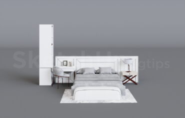 10651. Free Sketchup Bed Model Download