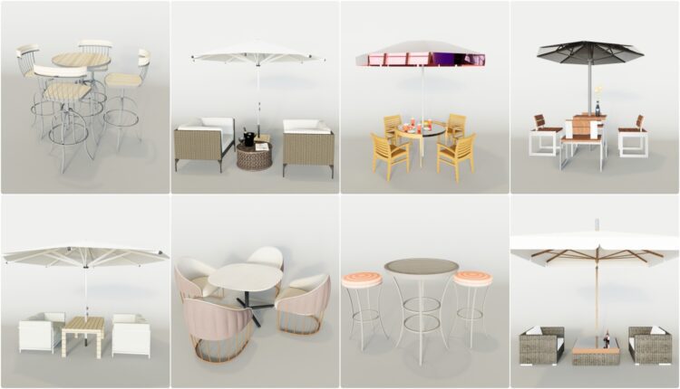 11234. Free Sketchup Outdoor Furniture Models Download - Sketchup ...