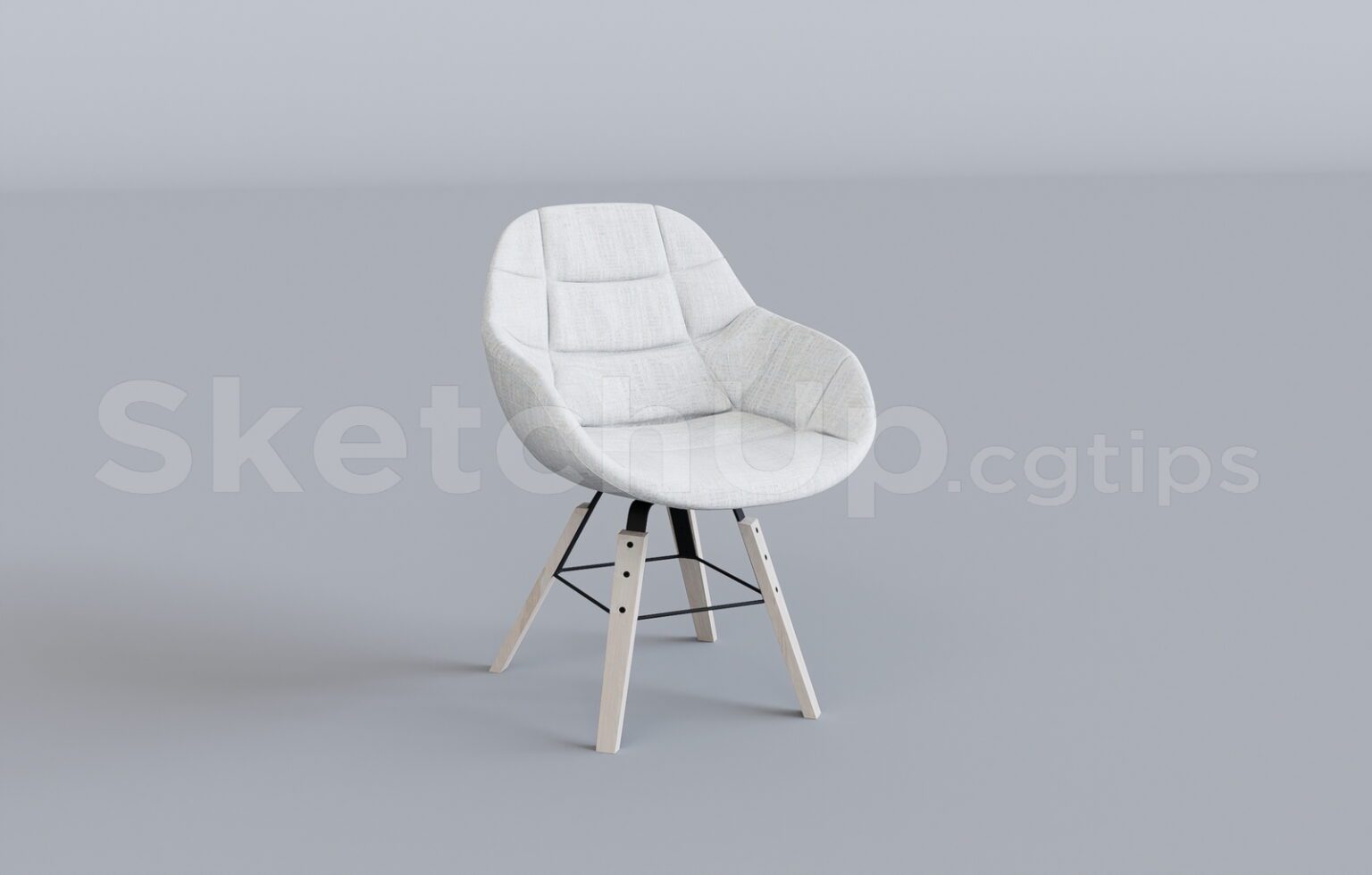 12659. Free Sketchup Armchair Model Download