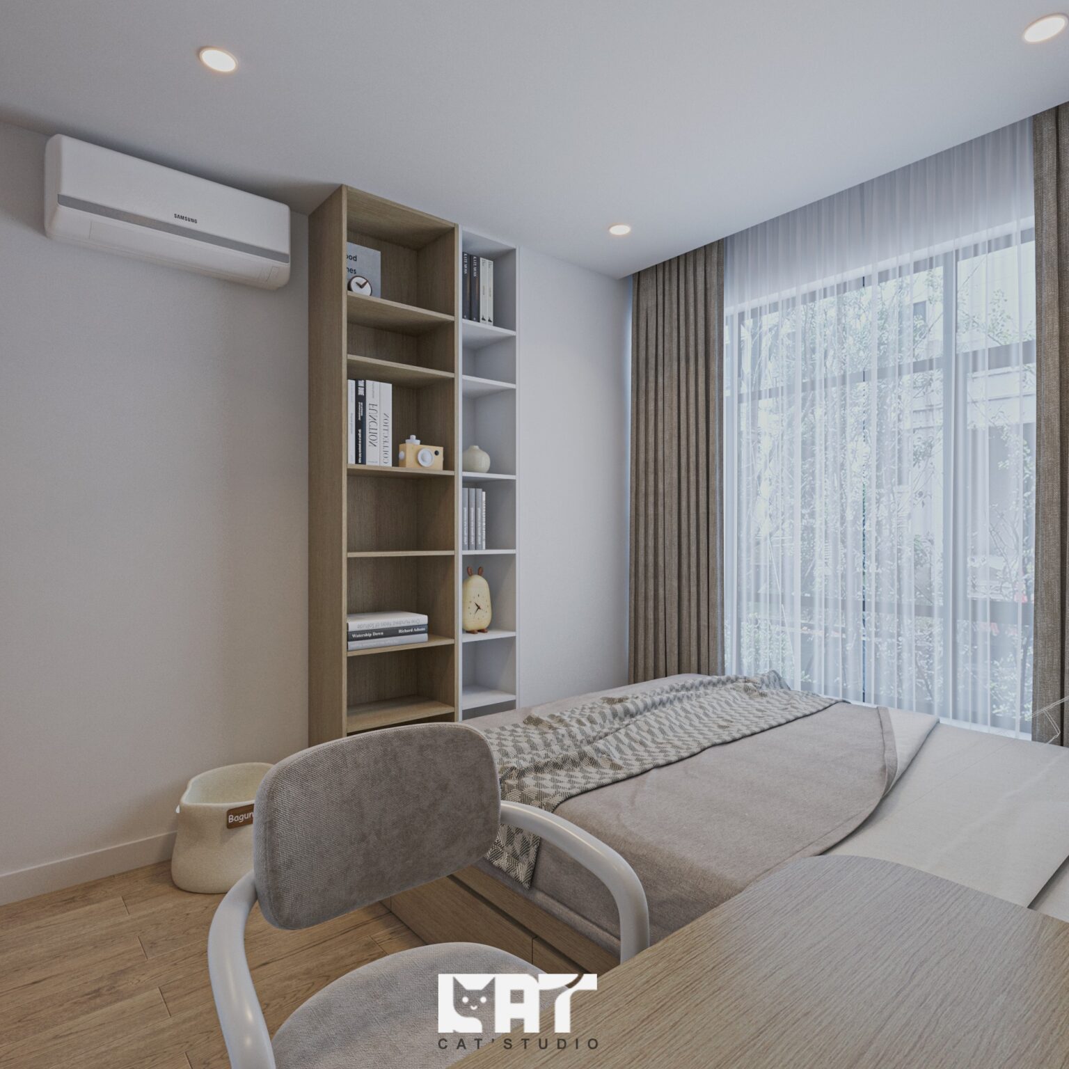 13744. Free Sketchup Bedroom Interior Model Download by Kts Nghia Than