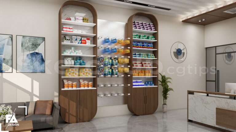 11262. Sketchup Model Of Pharmacy store interior design For Download By ...