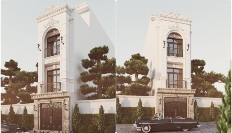 14322.-Sketchup-Neoclassical-House-Exterior-Model-Download-By-Phong-Vo