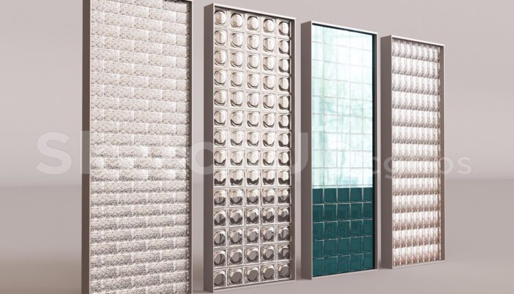 15284. Free Sketchup Glass Brick Model Download