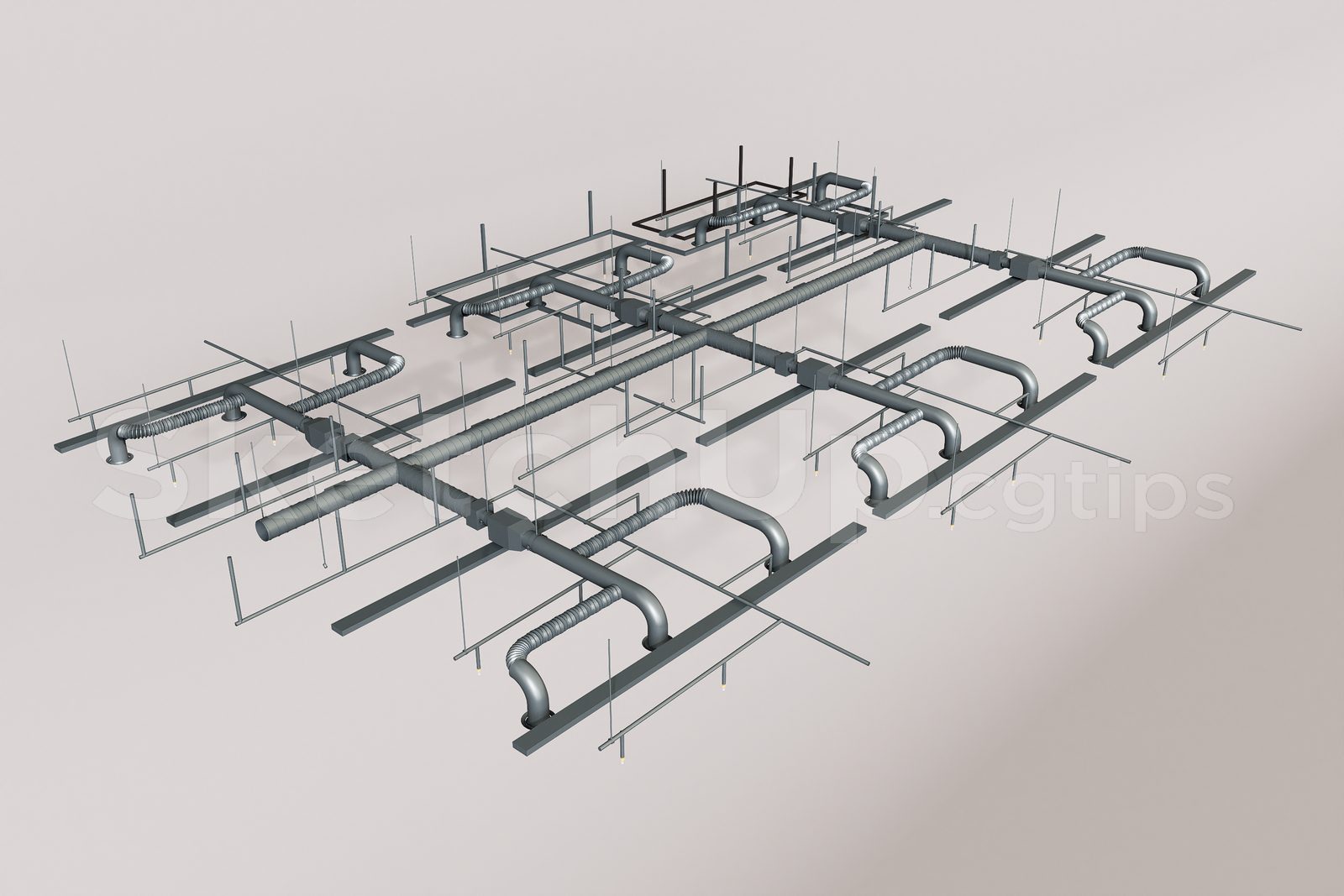 15639. Free Sketchup Technical Ceiling (trần Kỹ Thuật) Models Download (1)