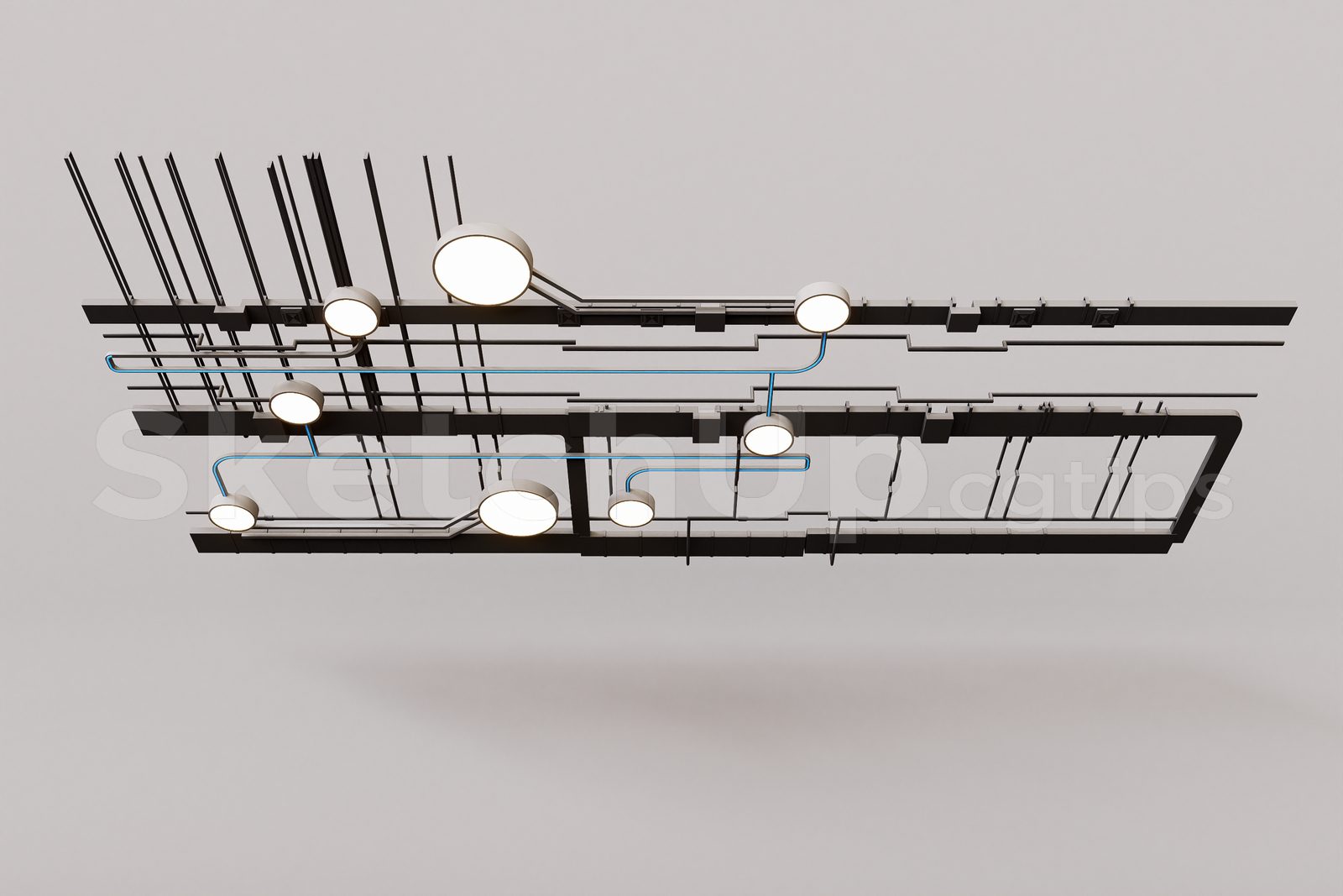 15701. Free Sketchup Technical Ceiling (trần Kỹ Thuật) Models Download (2)
