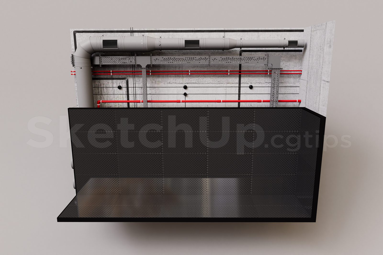 15735. Free Sketchup Technical Ceiling (trần Kỹ Thuật) Models Download (2)