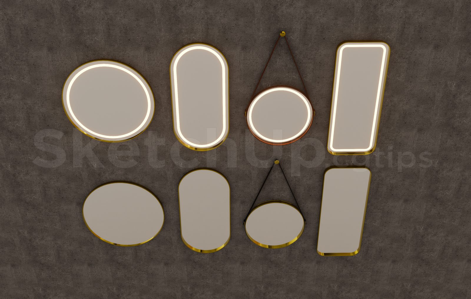 15962. Free Sketchup Mirror Model Download(1)