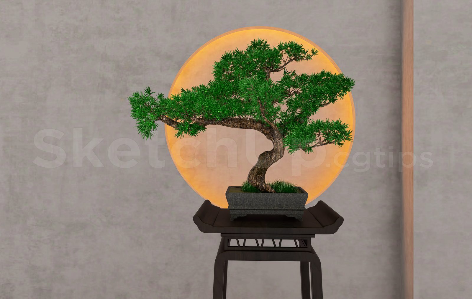 16095. Free Sketchup Bonsai Tree Model Download (2)