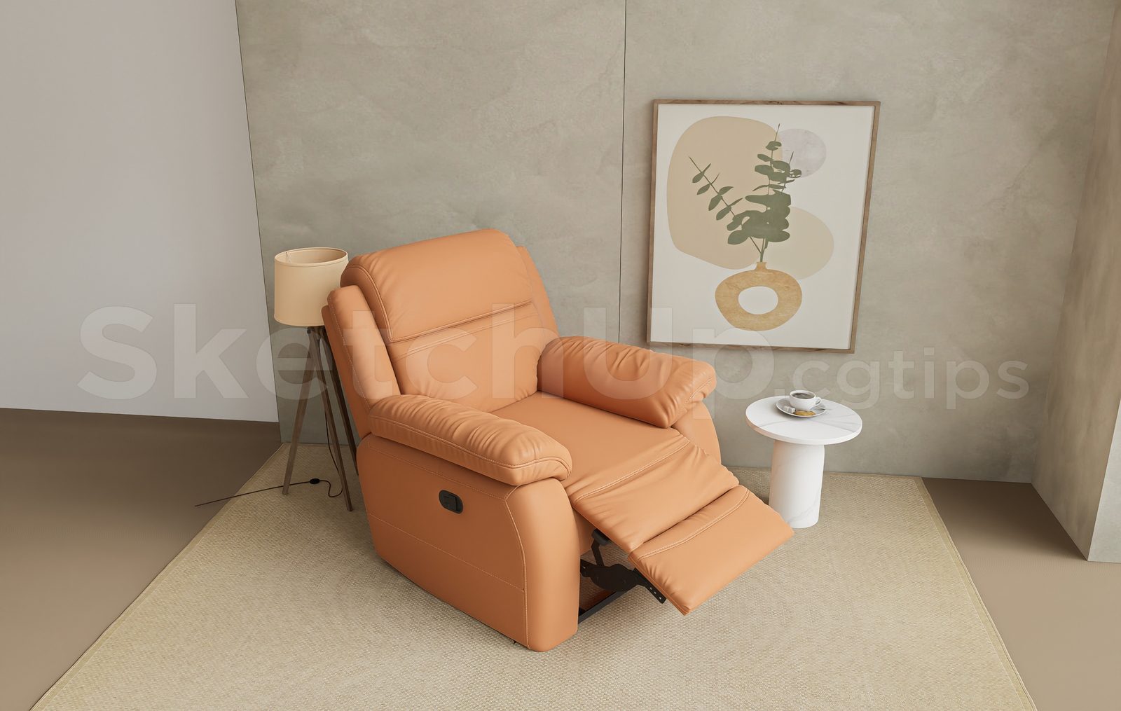 16222. Free Sketchup Massage Chair Model Download (2)