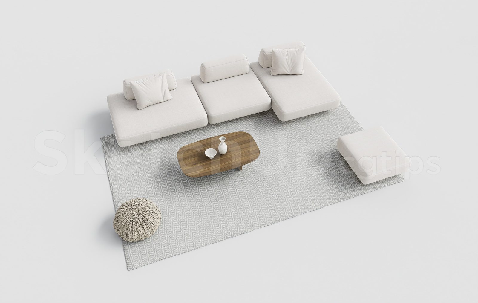 20490. Free Sketchup Sofa Model Download (2)