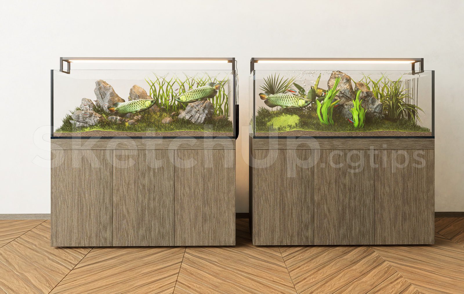 20571. Free Sketchup Aquarium Tank Model Download (2)
