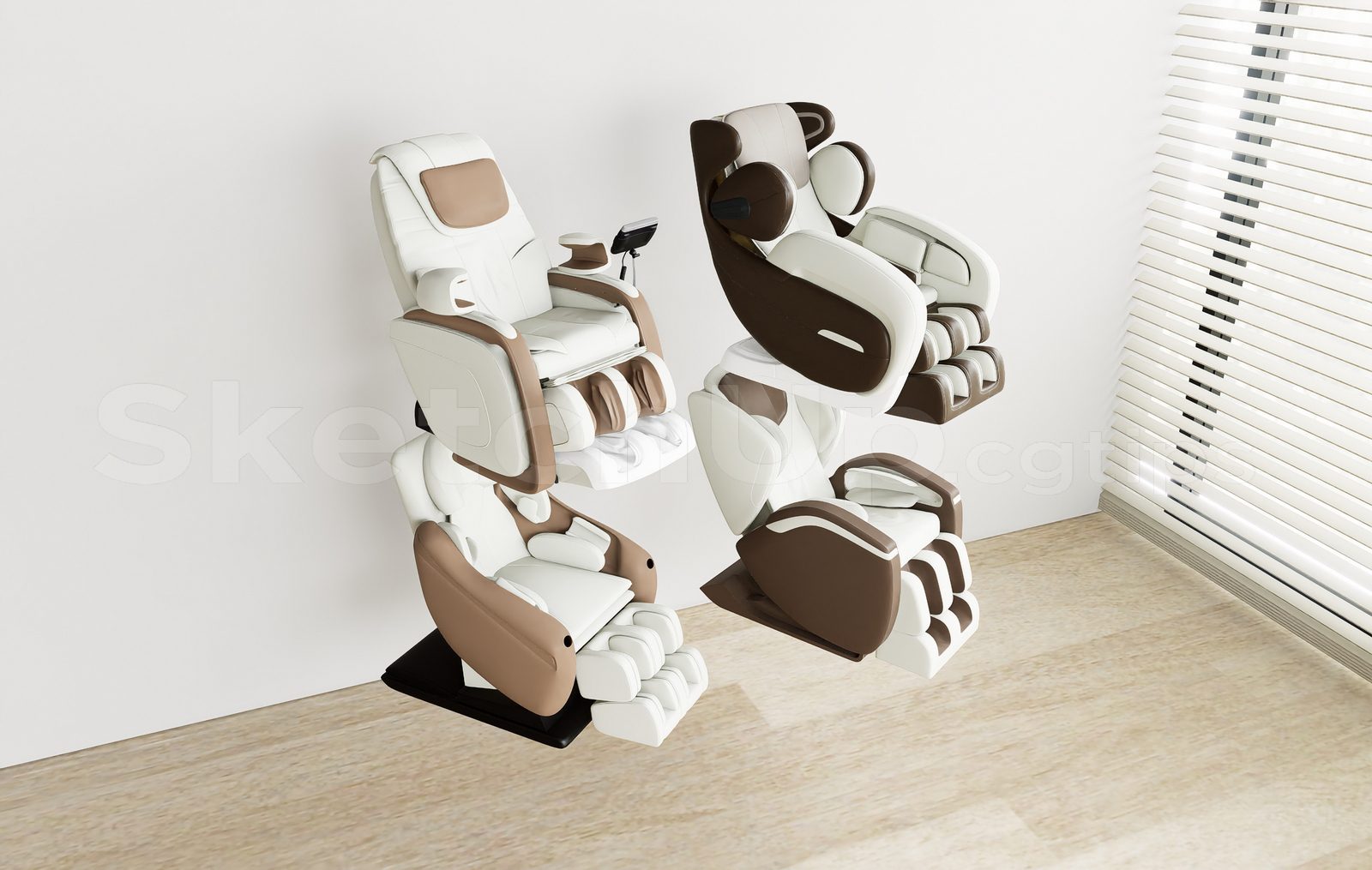16687. Free Sketchup Massage Chair Model Download (2)