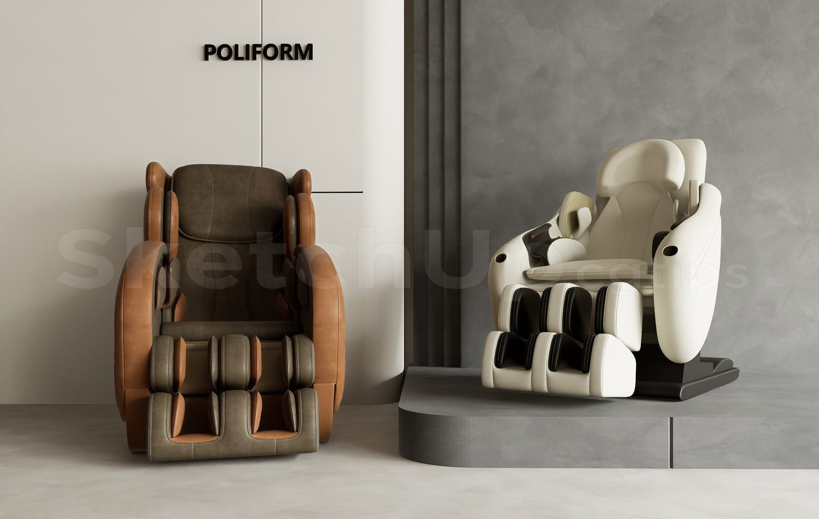 16689. Free Sketchup Massage Chair Model Download (2)