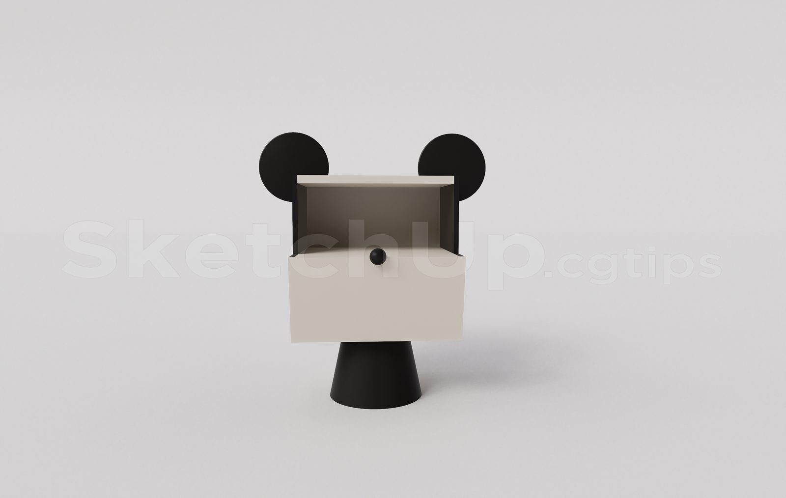 16749. Free Sketchup Kids’ Nightstand Model Download (2)