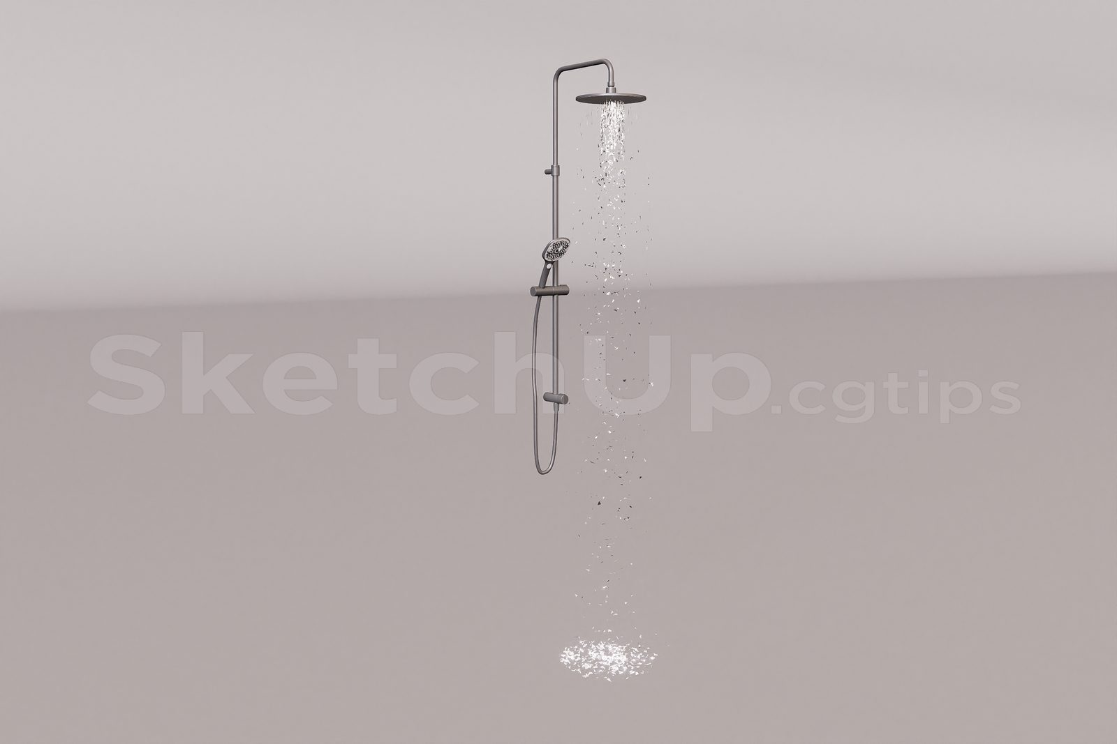 16862. Free Sketchup Shower Model Download (2)