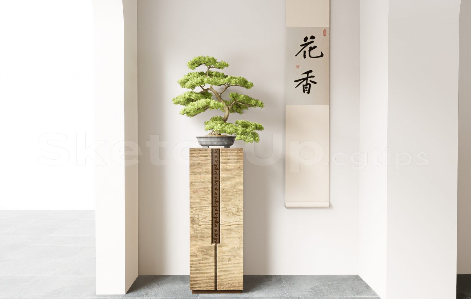 16941. Free Sketchup Bonsai Tree Model Download (1)