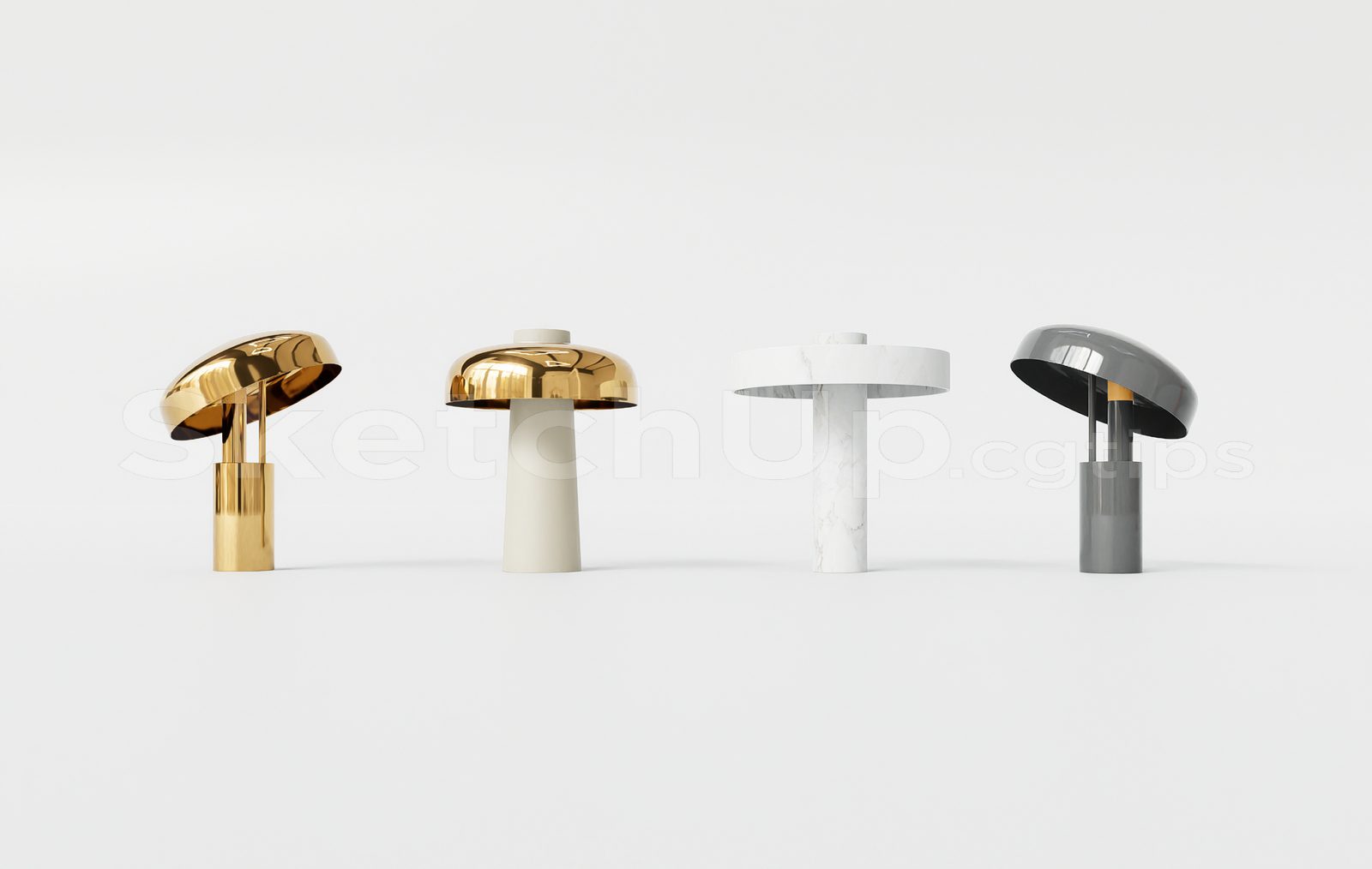 16985. Free Sketchup Table Lamp Model Download (2)