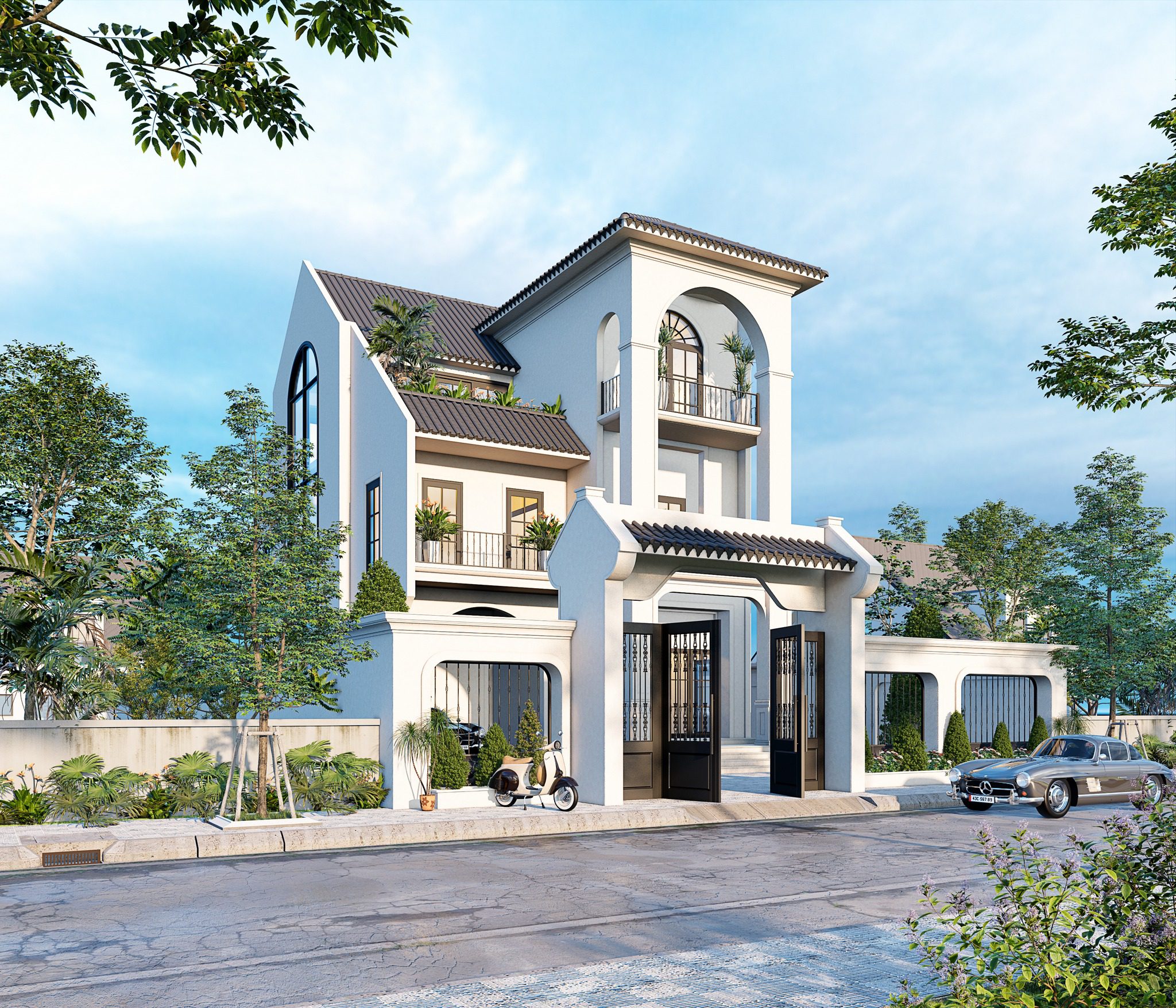 17006. Free Sketchup House Exterior Model Download