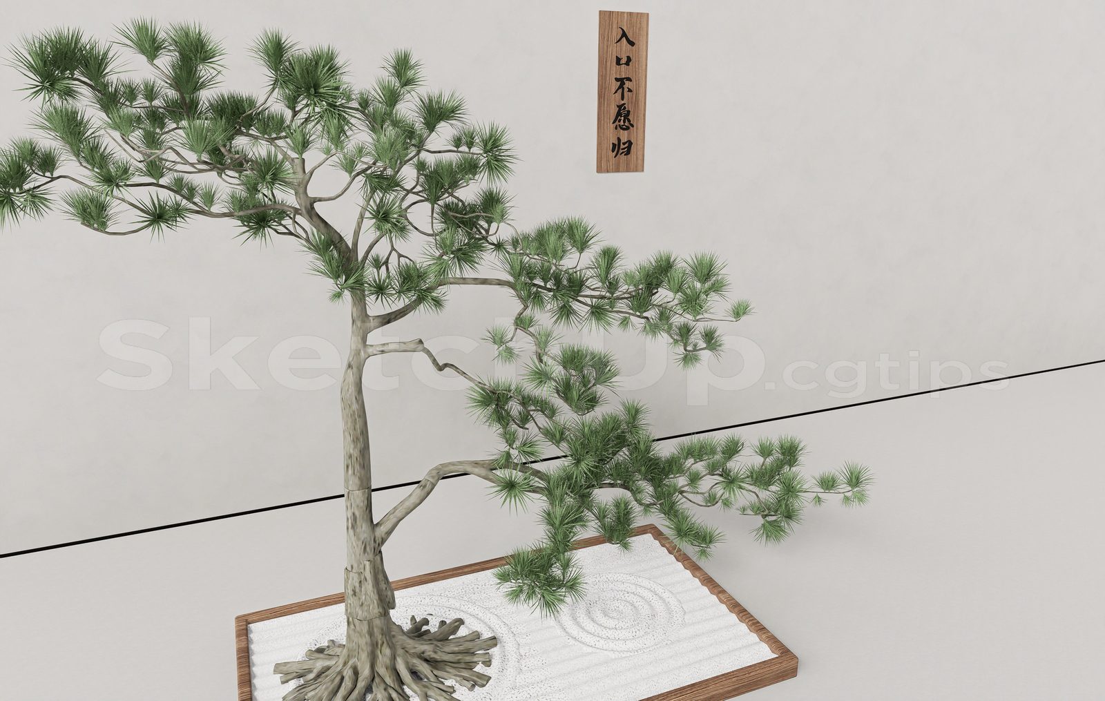 17023. Free Sketchup Bonsai Tree Model Download (2)