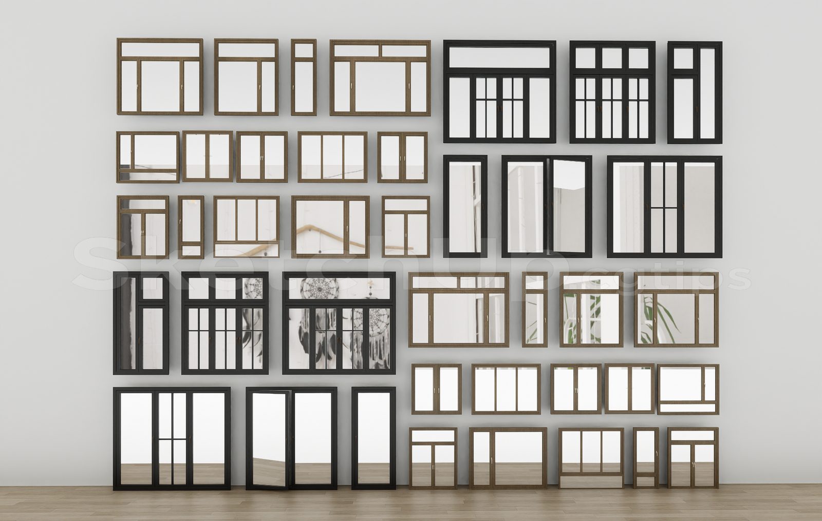 17026. Free Sketchup Windows Models Download (2)