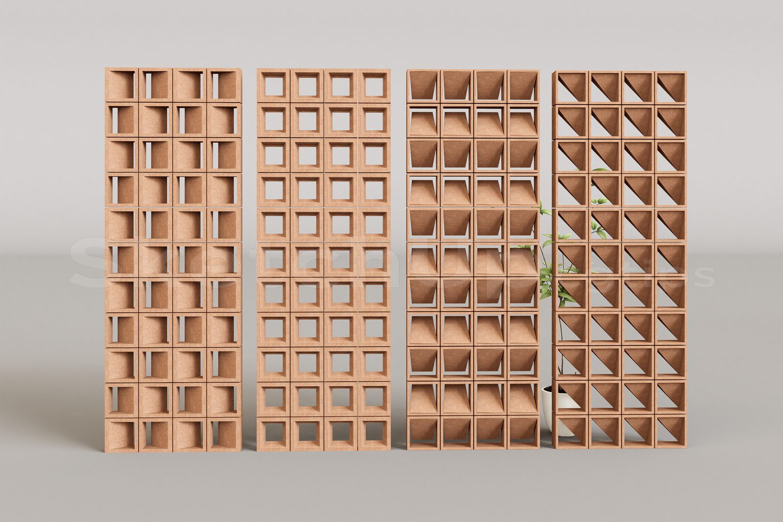 17066. Free Sketchup Breeze Blocks Model Download (2)