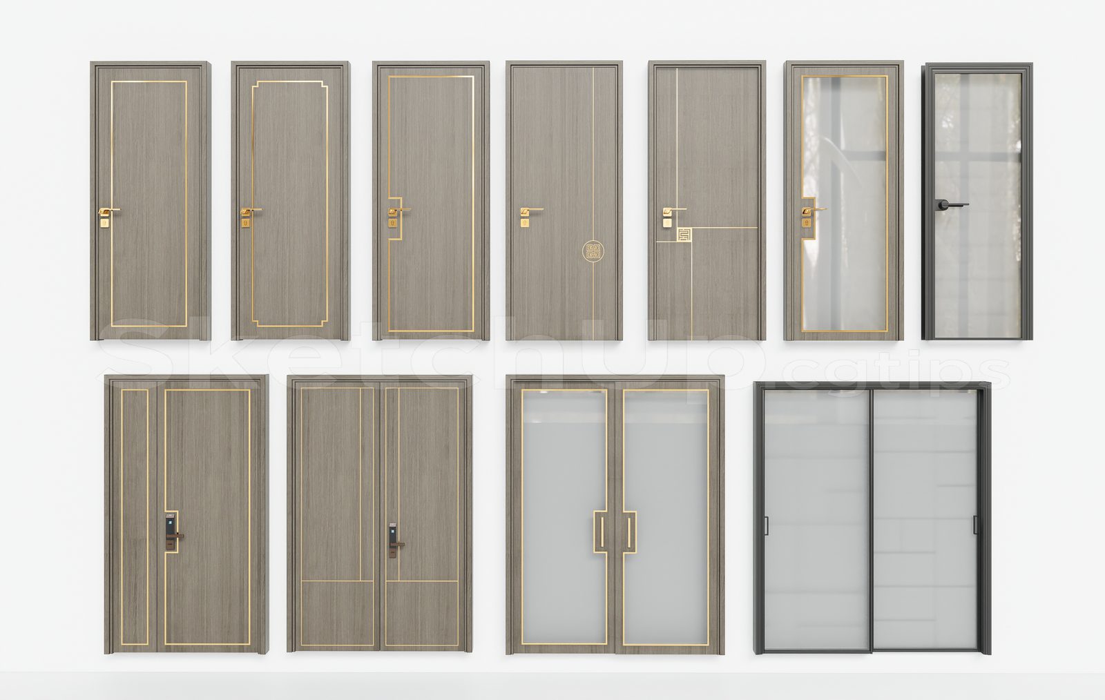 17089. Free Sketchup Door Model Download (2)