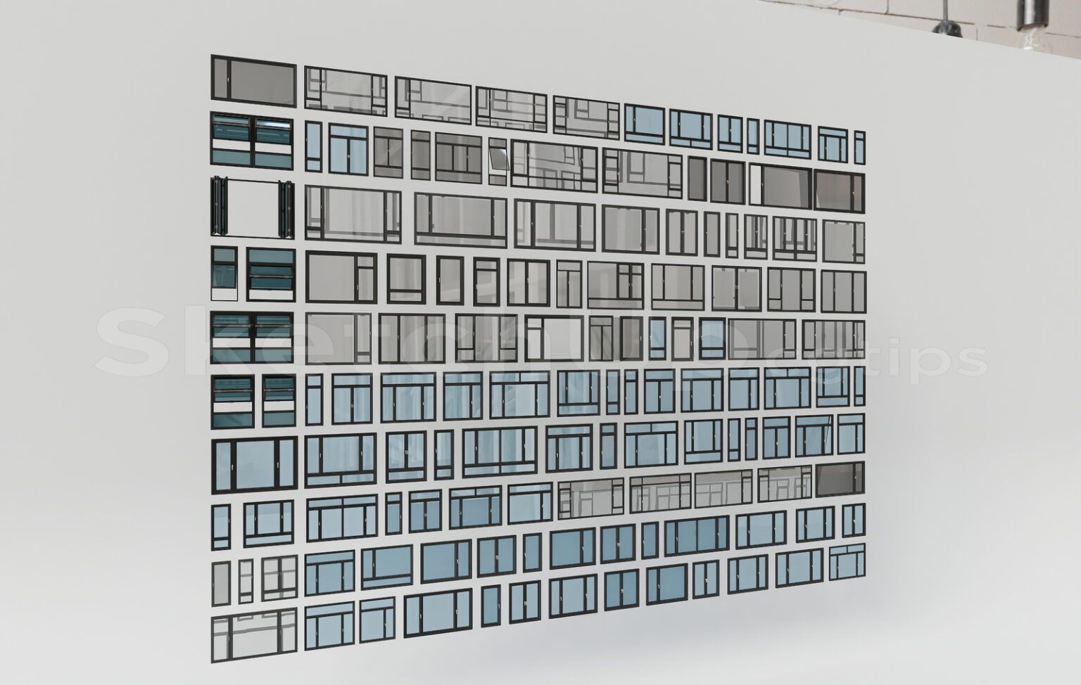 17107. Free Sketchup Windows Models Download