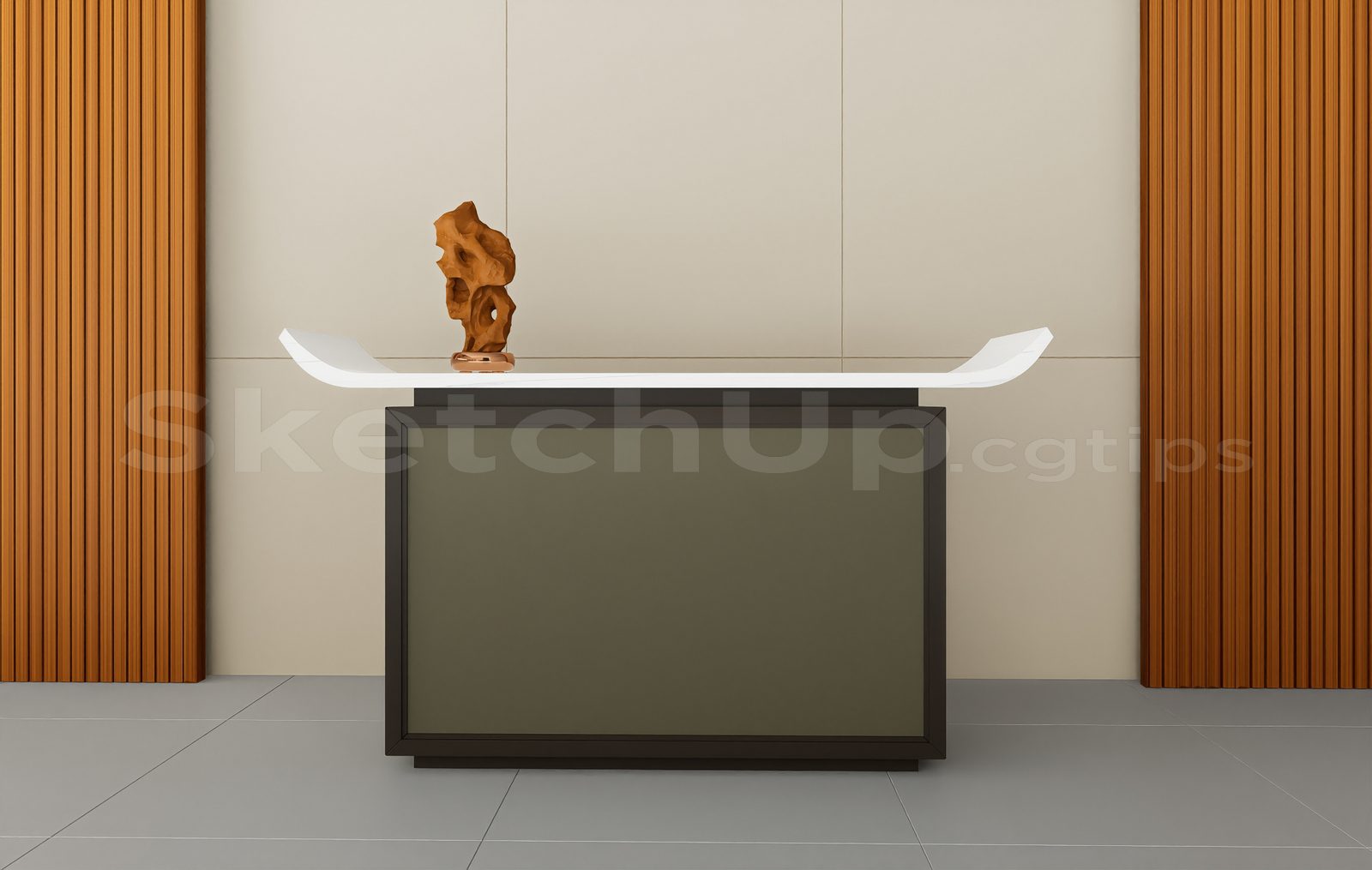 17156. Free Sketchup Console Table Model Download (2)
