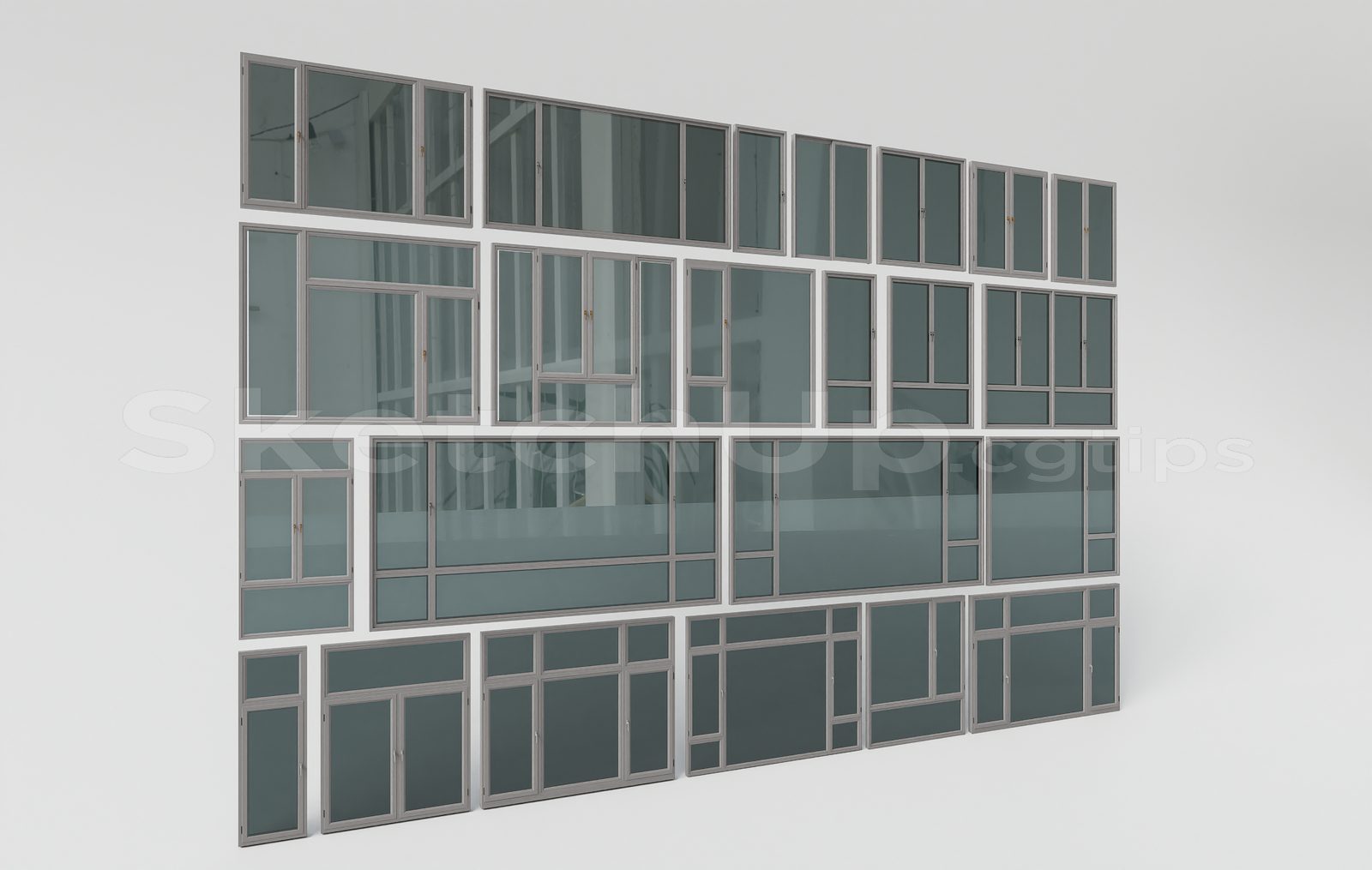 17159. Free Sketchup Windows Models Download (1)