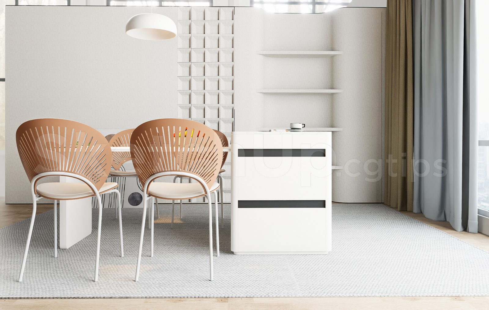 17193. Free Sketchup Kitchen Island Model Download (2)