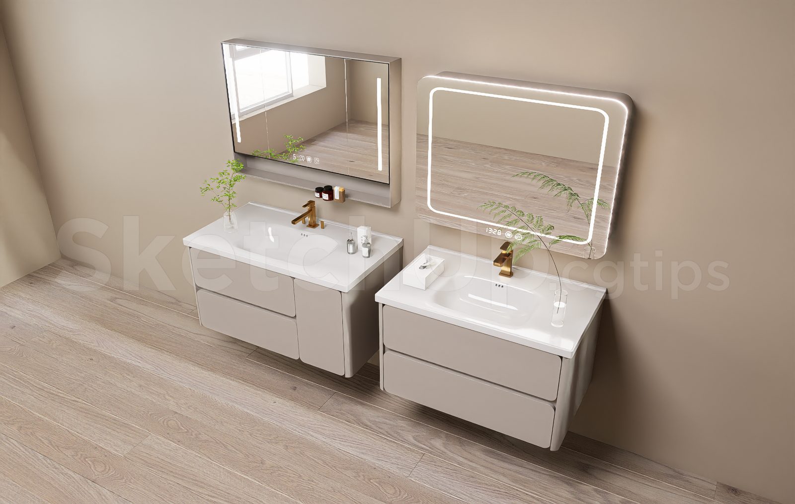 17252. Free Sketchup Lavabo Model Download (1)