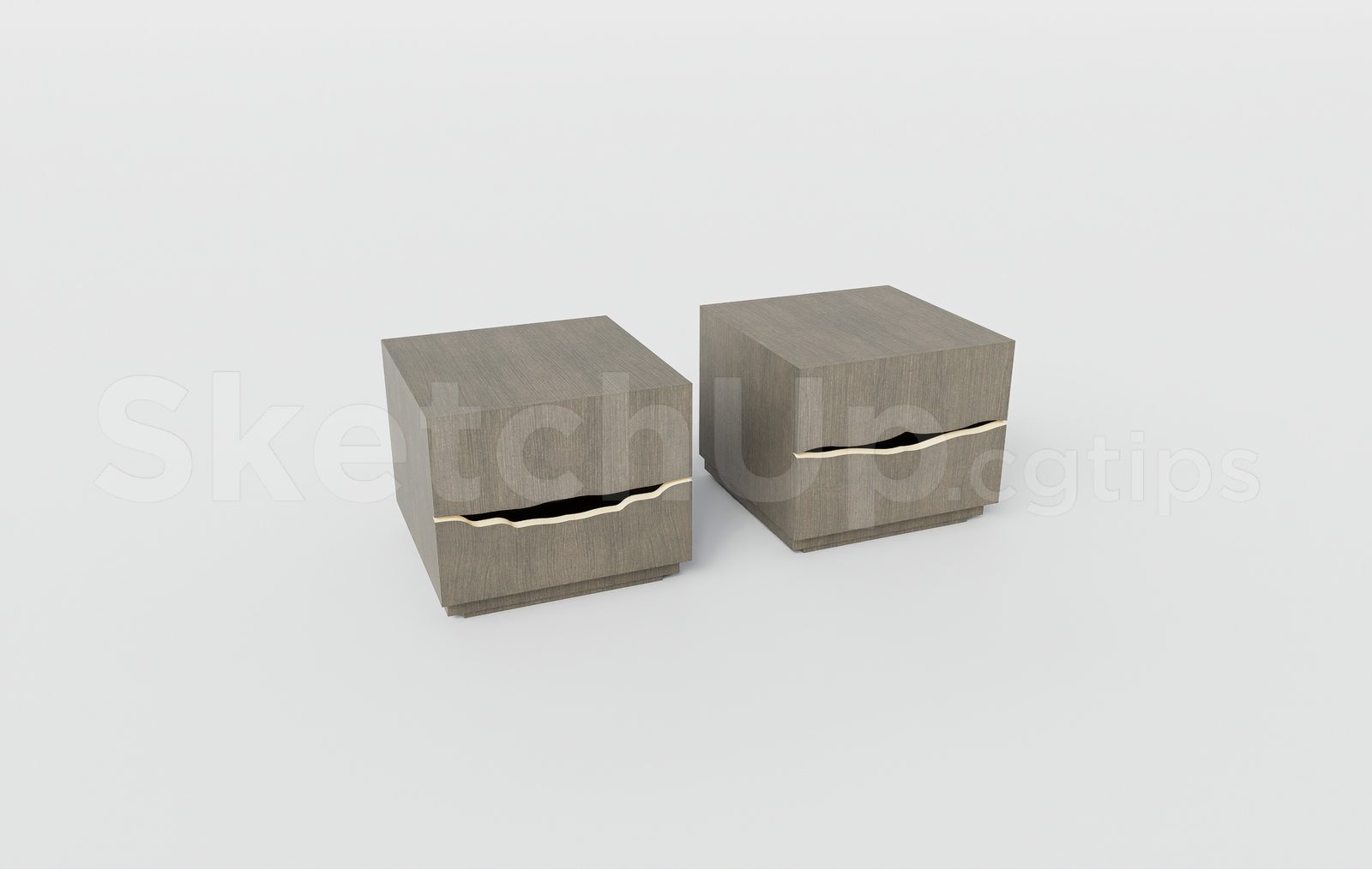 17447. Free Sketchup Bed Side Table Model Download (2)